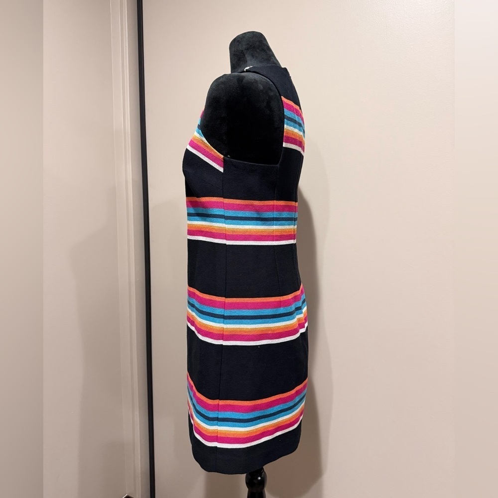 Trina Turk Loma Woven Striped Sleeveless Shift Dress - Picture 3 of 7